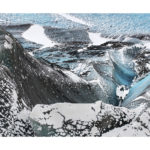 Glacier islandais en hiver,photo d'art
